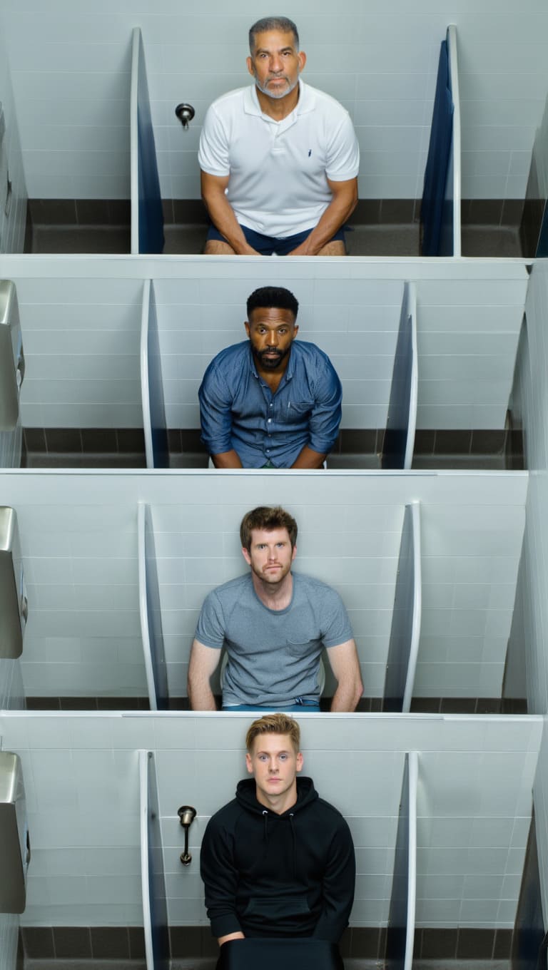 Homens cis têm benefícios ao fazer xixi sentado, revela pesquisa - Ilustração