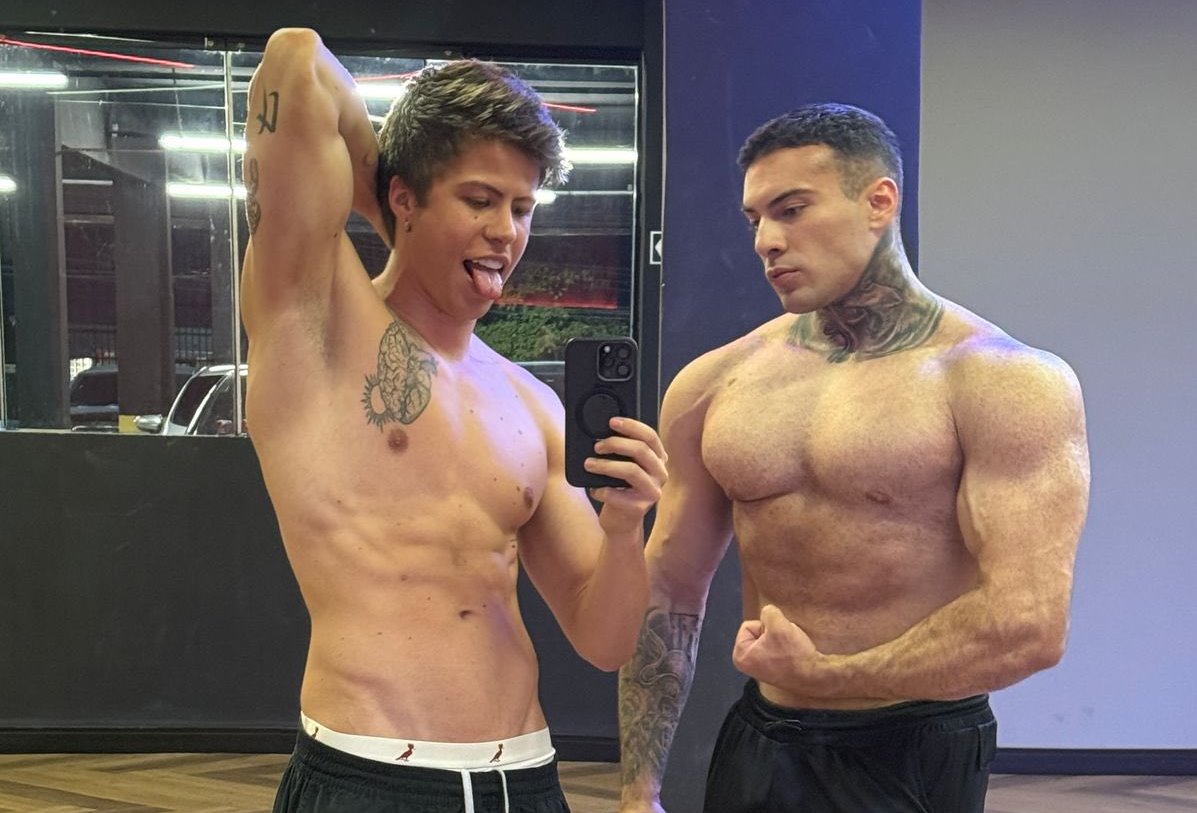 Héteros sarados Lucas Torres e Rafa Marttinz surpreendem com vídeo íntimo  restrito a 24 horas